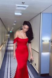 Nicole Scherzinger in Red Dress 02/01/2024