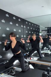 Nina Dobrev - Workouts 02/13/2024
