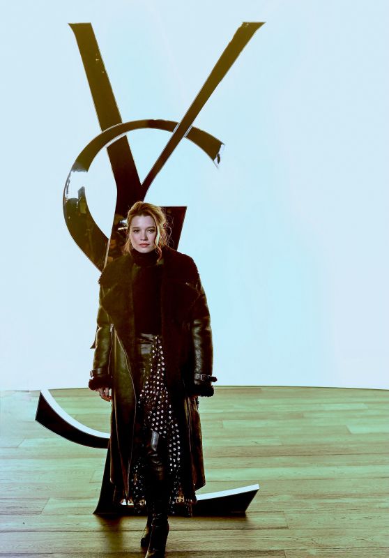Pernille Teisbaek at YSL Show During Paris Fashion Week 02/27/2024