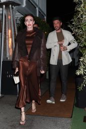 Petra Ecclestone and Sam Palmer in Giorgio Baldi Restaurant in Santa Monica 02/14/2024