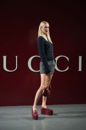 Poppy Delevingne at Gucci Show During Milan Fashion Week 02/23/2024