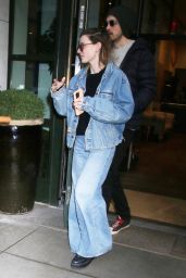 Rebecca Ferguson and Rory St. Clair Gainer Departing The Whitby Bar in New York 02/26/2024