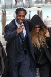 Rihanna and ASAP Rocky Leave the Aman Hotel in Venice 02/23/2024