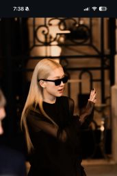 Rosé (Blackpink) at YSL show at Paris Fashion Week 02/27/2024