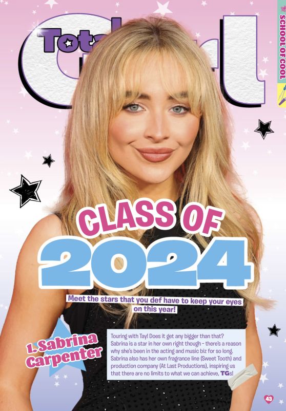 Sabrina Carpenter - Total Girl Magazine March 2024 Issue