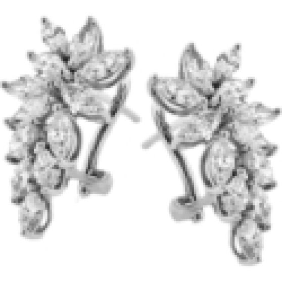 Simon G. Jewelry Cluster Diamond Earrings