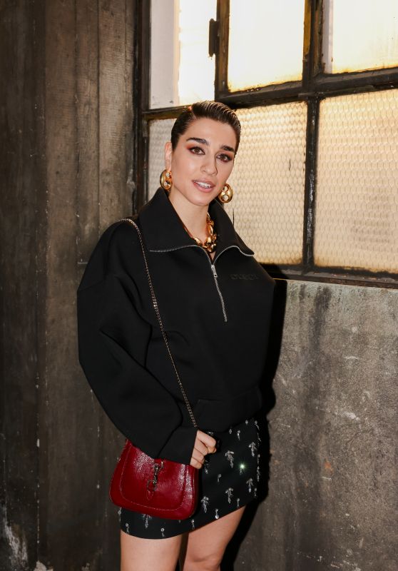 Simona Tabasco at Gucci Show During Milan Fashion Week 02/23/2024