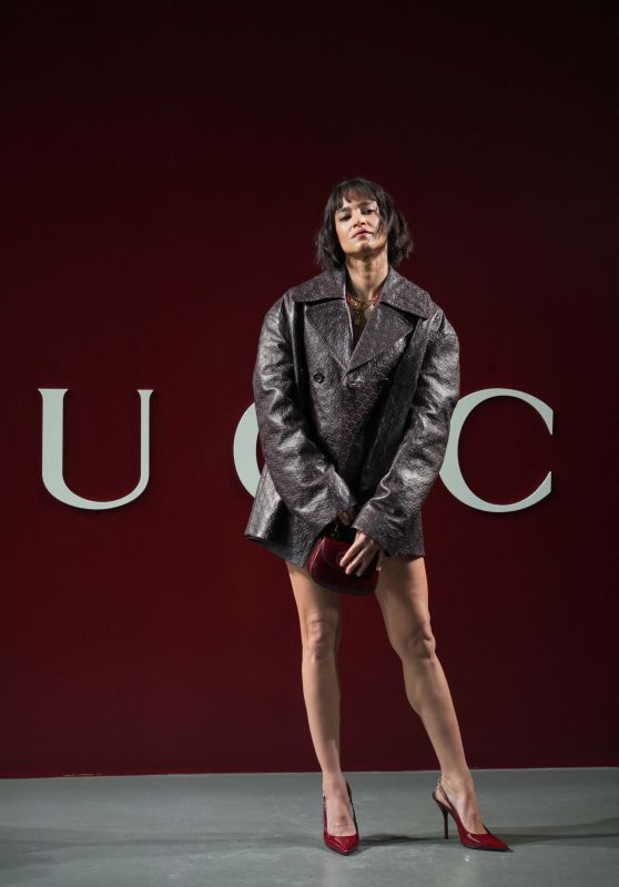 Sofia Boutella at Gucci Show During Milan Fashion Week 02/23/2024