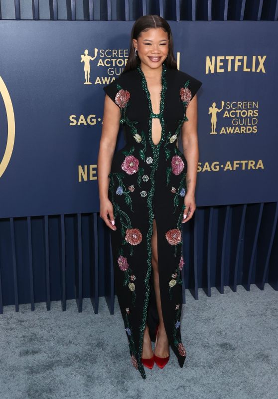 Storm Reid at Screen Actors Guild Awards 2024 in Los Angeles