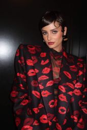 Taylor Hill at Balmain Fashion Show in Paris 02/29/2024