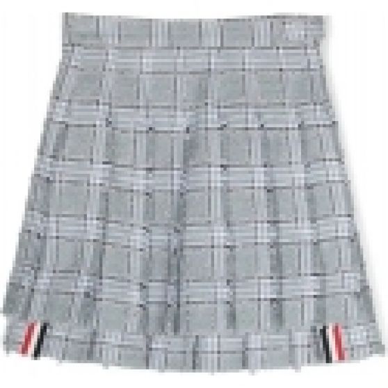 Thom Browne Tweed Pleated Skirt