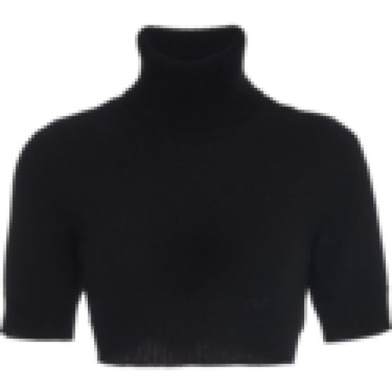 Valentino Cropped Cashmere Turtleneck Sweater
