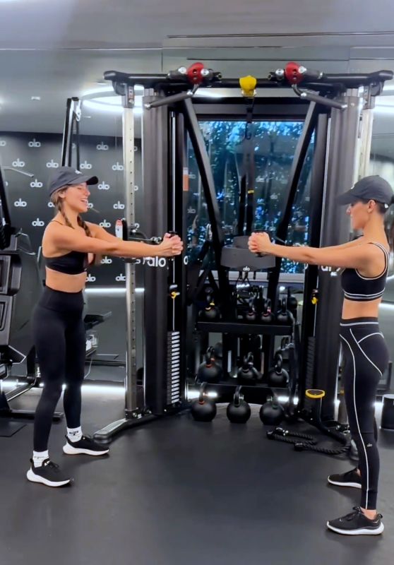 Victoria Justice and Madison Reed - Workout 02/20/2024