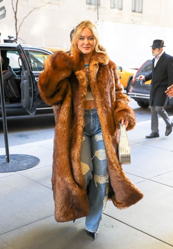 Zara Larsson Arrives at NBC Studios in New York 02/07/2024