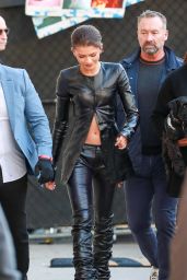 Zendaya Arriving at Jimmy Kimmel Live! in Hollywood 02/01/2024