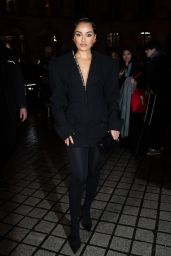 Amina Muaddi at Schiaparelli Show During Paris Fashion Week 02/29/2024