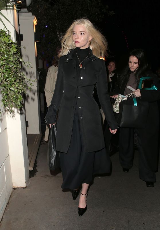 Anya Taylor-Joy Arrives at Gala Performance After Party for "Cabaret At The Kit Kat Club" Celebrating in London" 03/28/2024