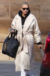 Arabella Chi Leaving her Manchester Hotel 03/29/2024