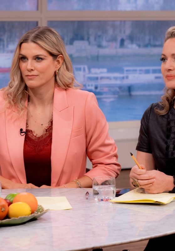 Ashley James and Isla Traquair at This Morning TV Show in London 03/14/2024