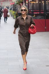 Ashley Roberts Leaving the Globe Radio Studios London 03/07/2024