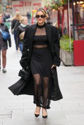 Ashley Roberts Wearing Black in London 03/28/2024