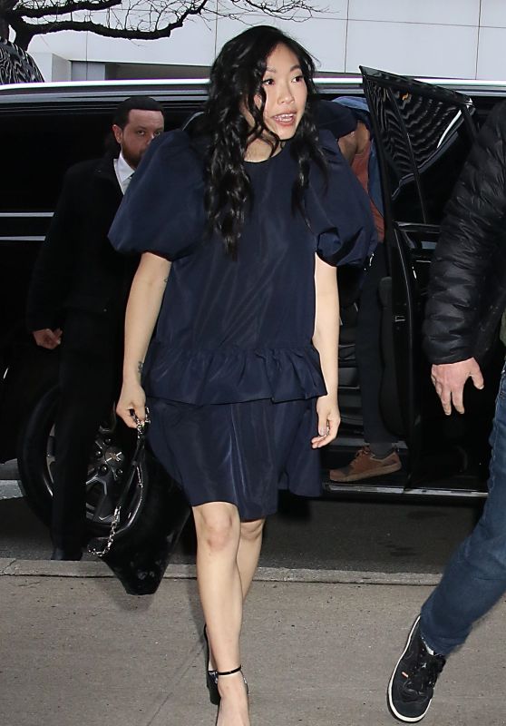 Awkwafina Arriving at the Drew Barrymore Show in New York 03/07/2024