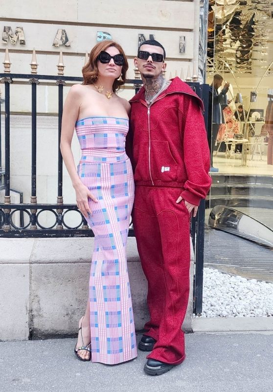 Blanca Blanco and Greg Yega Bebew Outside Marni Event During Paris Fashion Week 03/04/2024