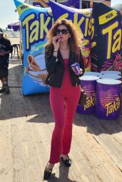 Blanca Blanco at the Takis Chip Event on the Santa Monica Pier 03/09/2024