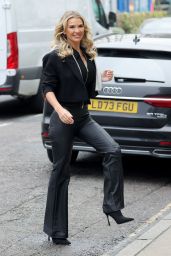 Christine McGuinness in Tight Leather Trousers at The Pilgrimage Press Conference in London 03/05/2024