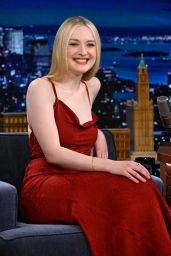 Dakota Fanning at The Tonight Show Starring Jimmy Fallon in New York 03/25/2024