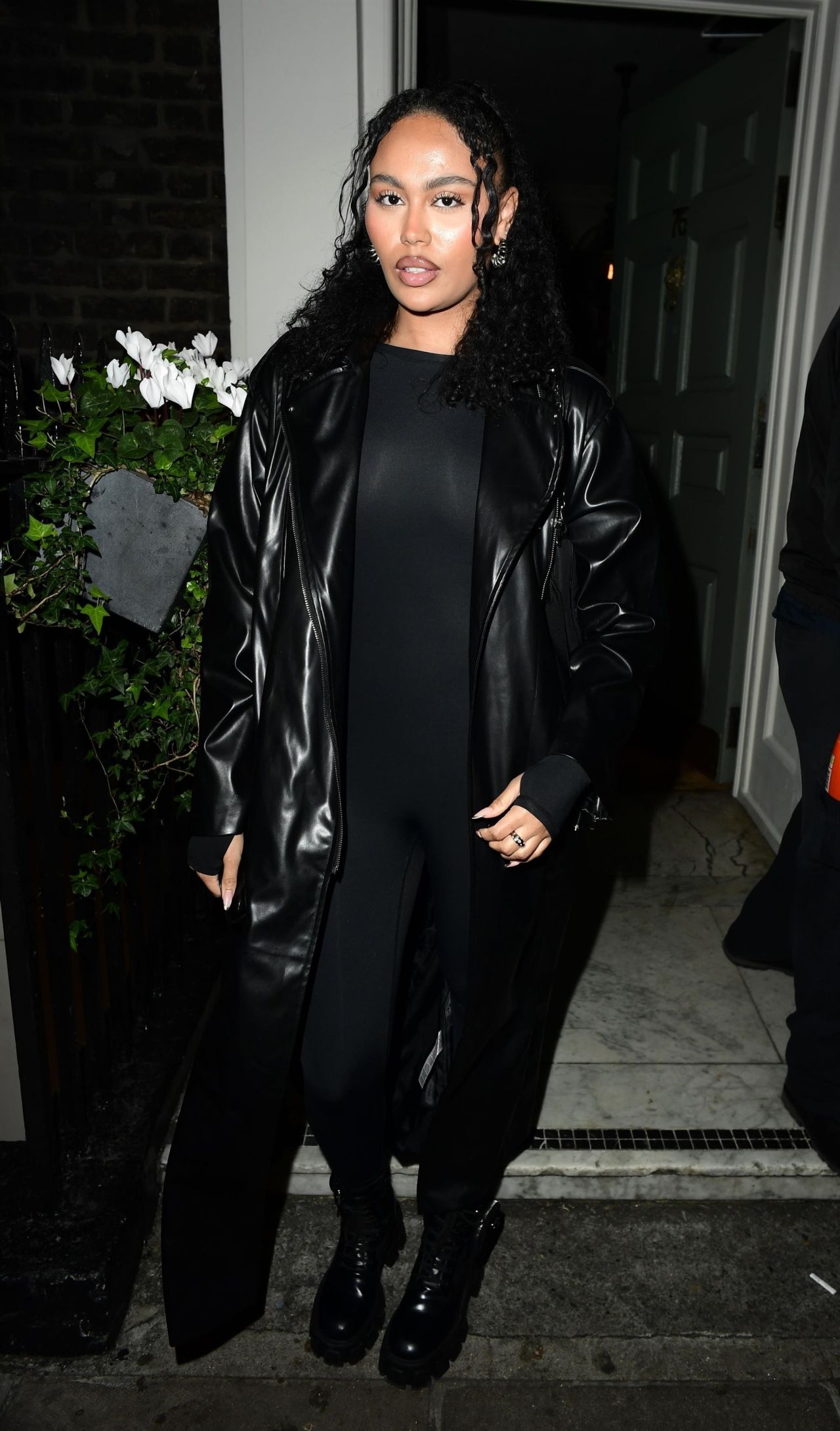 Ella Thomas in All Black Outfit at Soho House in London 03/21/2024 ...