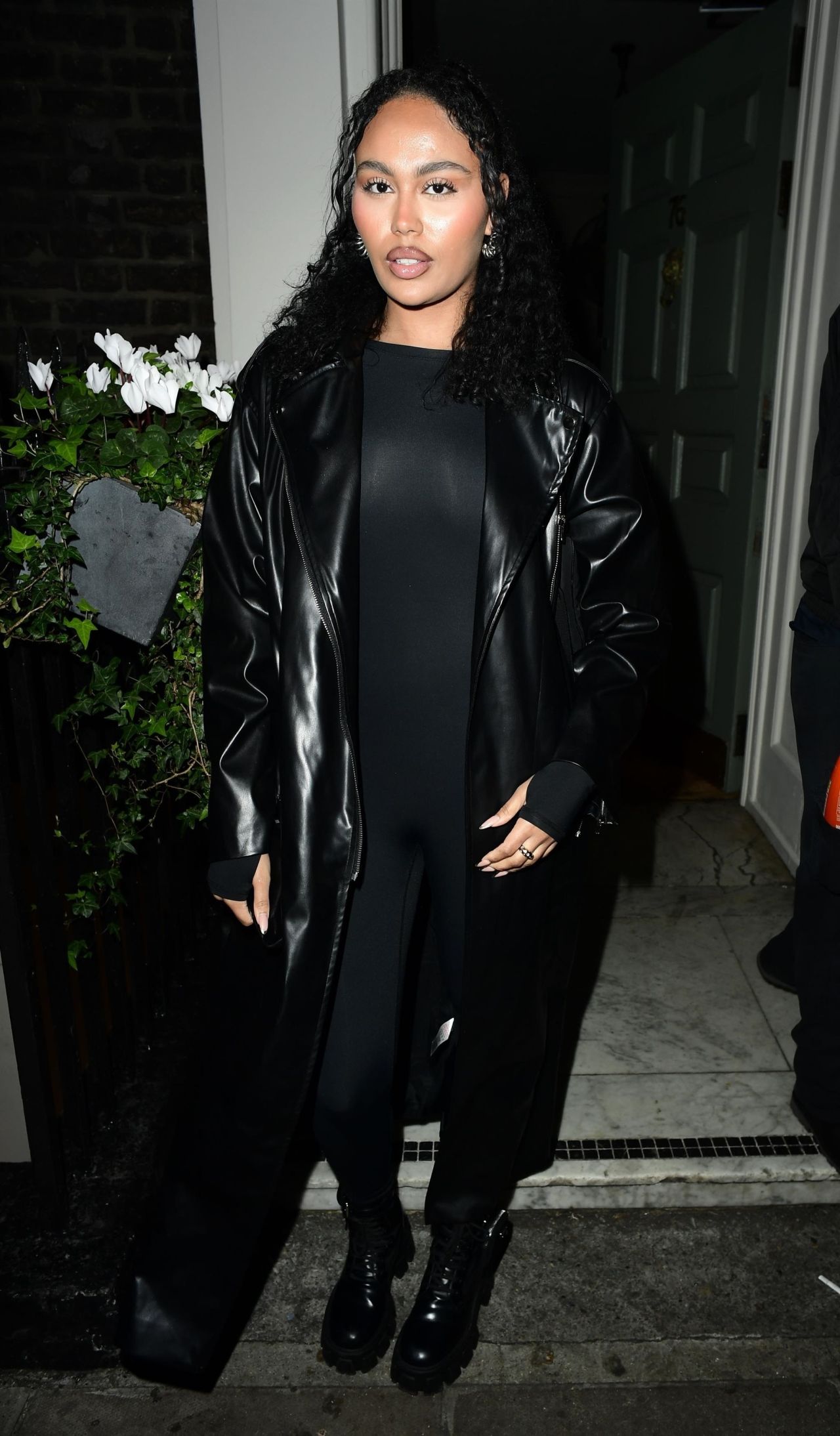 Ella Thomas in All Black Outfit at Soho House in London 03/21/2024 ...