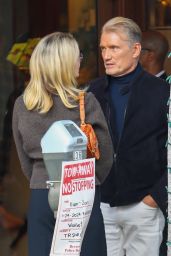 Emma Krokdal and Dolph Lundgren at Cipriani in Beverly Hills 03/03/2024