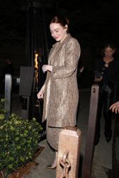 Emma Stone at Oscar Pre-party at the Mr. Chow Restaurant in Beverly Hills 03/07/2024