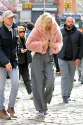 Gigi Hadid Filming a Maybelline Commercial in New York 03/26/2024