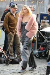Gigi Hadid Filming a Maybelline Commercial in New York 03/26/2024 (more photos)