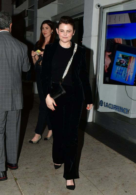 Ginnifer Goodwin in an All Black Ensemble at Mr. Chow in Beverly Hills 03/09/2024