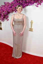 Greta Gerwig at Oscars 2024 Red Carpet