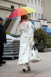 Heidi Klum Arriving at "America