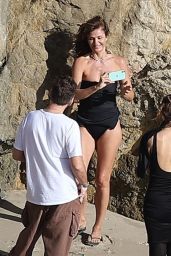 Helena Christensen on the Beach in Malibu 03/12/2024