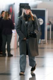 Hunter Schafer Leaving Town at JFK Airport in New York 02/29/2024