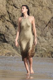 Irina Shayk - Beach Photoshoot in Malibu 03/14/2024