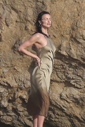 Irina Shayk - Beach Photoshoot in Malibu 03/14/2024