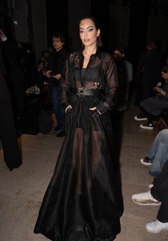 Karen Wazen at Elie Saab Show During Paris Fashion Week 03/02/2024