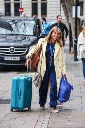 Kate Garraway Arriving for her Smooth FM Show at the Global Radio Studios in London 03/22/2024