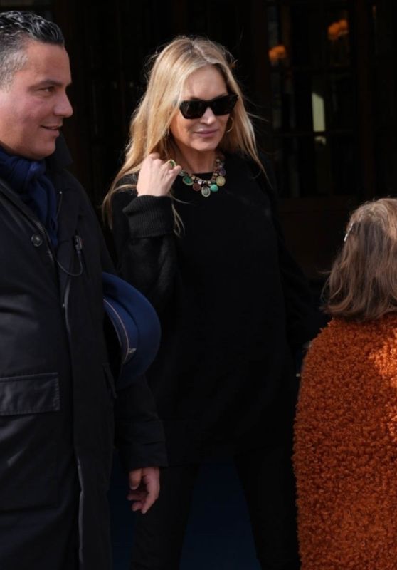 Kate Moss Out in Paris 02/28/2024