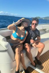 Katharine McPhee in a Blue Bikini on a Boat 03/27/2024