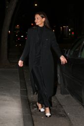 Katie Holmes in Black Attire in New York 03/04/2024