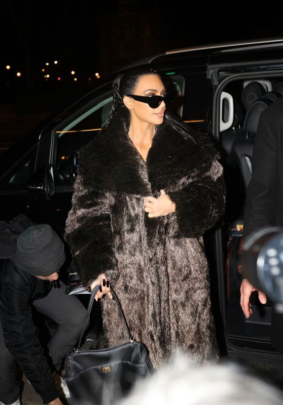 Kim Kardashian Night Out in Paris During Fashion Week 03/03/2024
