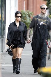 Kourtney Kardashian and Travis Barker go to Vegan Cafe Smith and Deli in Melbourne 02/28/2024
